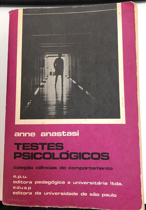 Livro Testes Psicológicos - Teoria e Aplicação Autor Anastasi, Anne (1975) [usado]