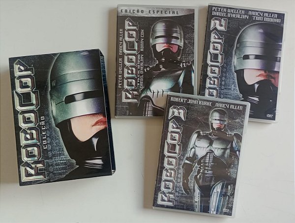 Dvd Robocop Box Trilogia Editora [seminovo]