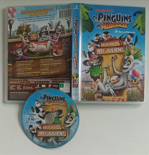 Dvd os Pinguins de Madagascar - Feliz Dia do Rei Julien ! Editora [usado]