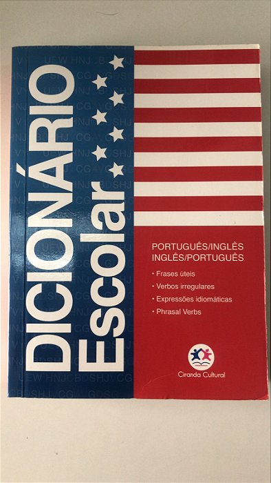 Livro Dicionário Escolar - Português/ Inglês- Inglês/português Autor Desconhecido (2015) [usado]
