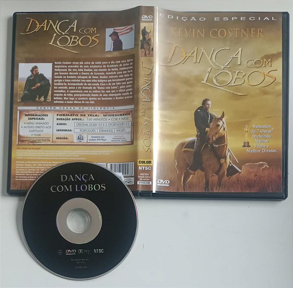 Dvd Dança com Lobos Editora [seminovo]