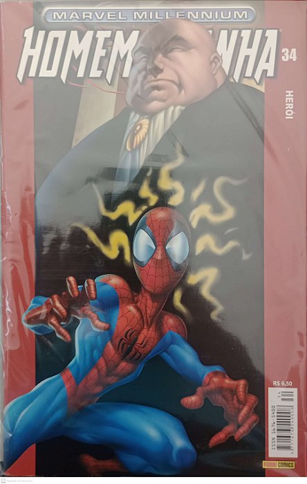 Gibi Homem-aranha #34 Marvel Millenium Autor (2004) [usado]