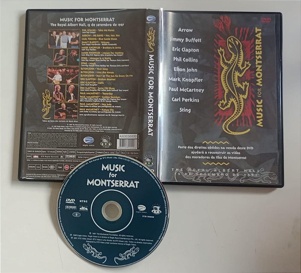 Dvd Music For Montserrat - Vários Artistas Editora [seminovo]