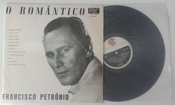 Disco de Vinil o Romântico [lp] Interprete Francisco Petrônio [usado]