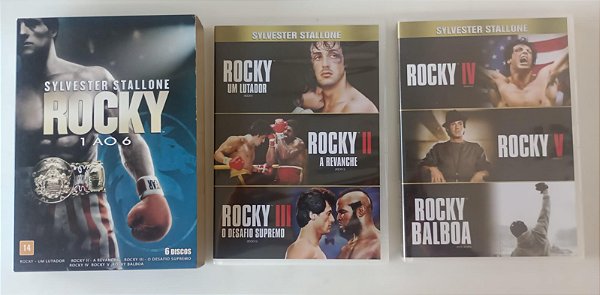 Dvd Rocky [box] 1 ao 6 Editora [seminovo]