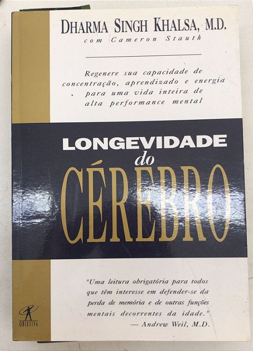 Livro Longevidade do Cérebro Autor Khalsa, Dharma (2001) [usado]