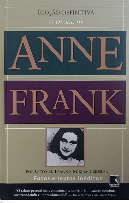 Livro o Diário de Anne Frank Autor Frank, Anne (2010) [seminovo]