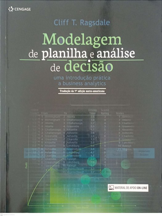 Livro Modelagem de Planilha e Análise de Decisão Autor Ragsdale, Clifft. (2018) [usado]