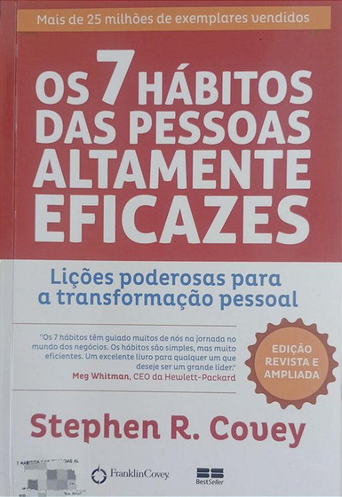 Livro os 7 Hábitos das Pessoas Altamente Eficazes Autor Coey, Stephen R. (2022) [usado]
