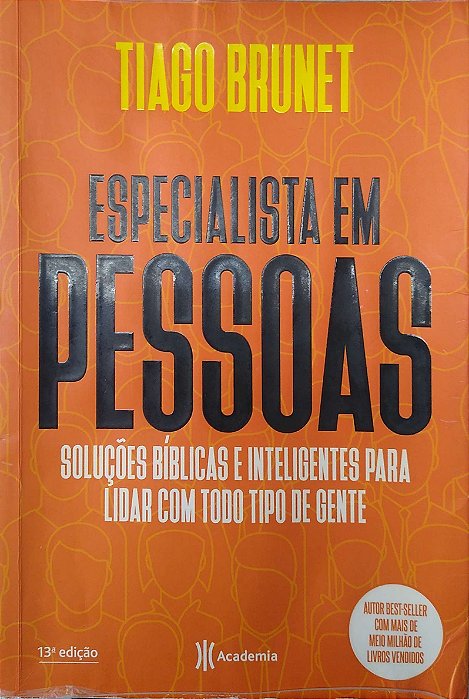 Livro Especialista em Pessoas Autor Brunet, Tiago (2020) [usado]