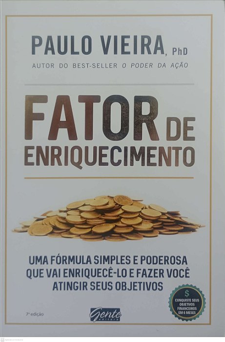 Livro Fator de Enriquecimento Autor Vieira, Paulo (2016) [seminovo]
