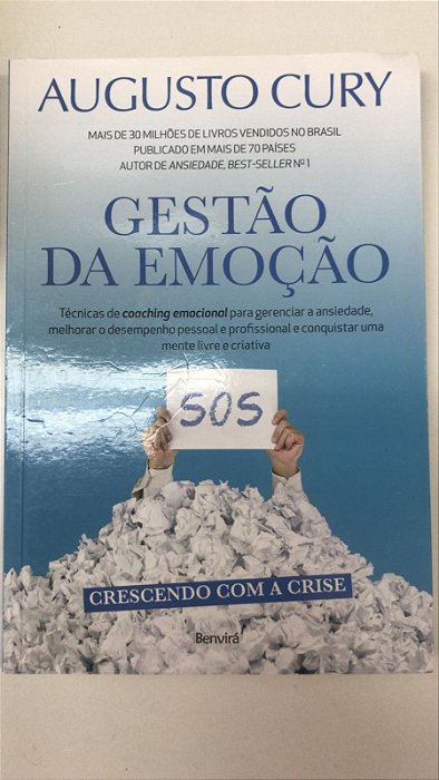Livro Gestão da Emoção Autor Cury, Augusto (2015) [seminovo]