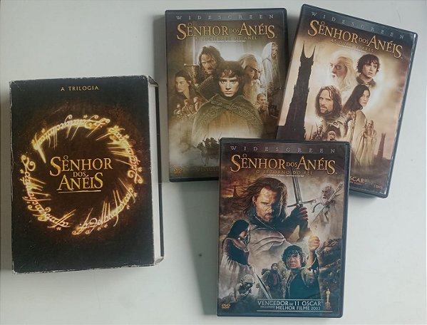 Dvd Senhor dos Anéis - Box Trilogia 3 Dvds Editora [usado]