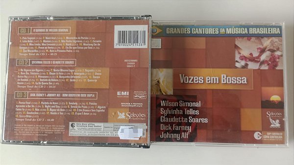 Cd Vozes em Bossa [3 Cds] Interprete Vários Artistas [usado]
