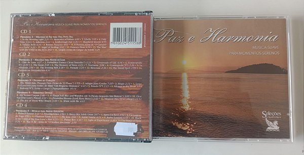 Cd Paz e Harmonia [4 Cds] Interprete Vários Artistas [usado]