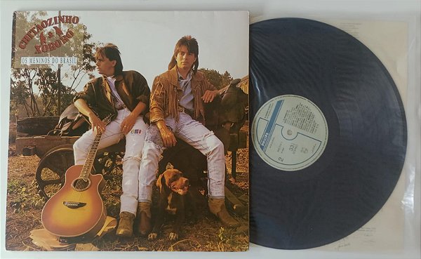 Disco de Vinil os Meninos do Brasil - Lp 1989 Interprete Chitãozinho e Xororó (1989) [usado]