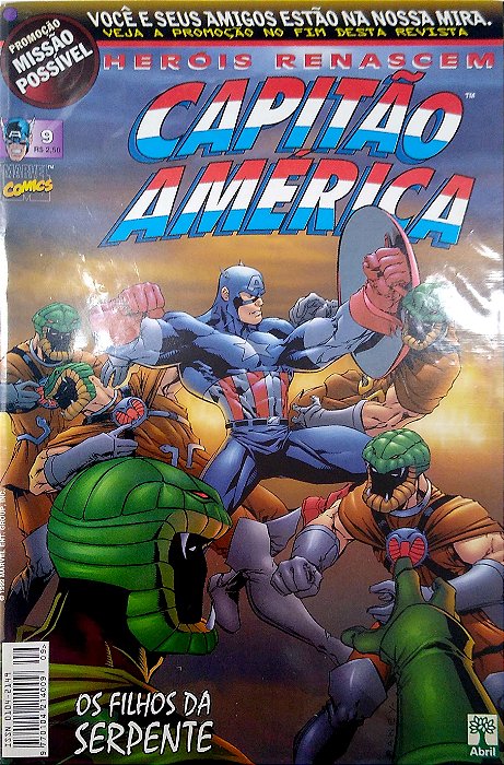 Gibi Heróis Renascem - Capitão América #9 Autor (1999) [usado]