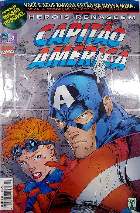 Livro Heróis Renascem: Capitão América #8 Autor (1999) [usado]