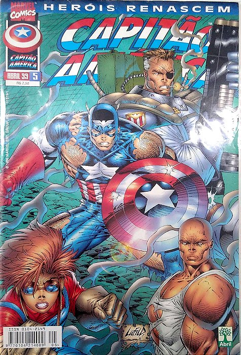 Livro Heróis Renascem: Capitão América #5 Autor (1999) [usado]