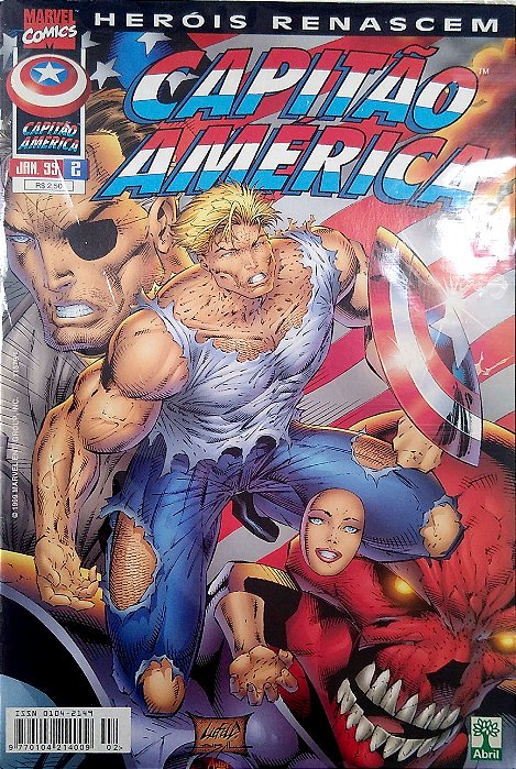 Livro Heróis Renascem: Capitão América #2 Autor (1999) [usado]