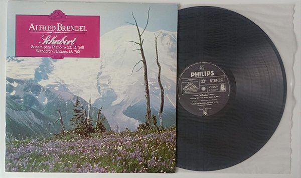Disco de Vinil Schubert / Coleção Mestres Pelos Mestres Interprete Alfred Brendel (1984) [usado]