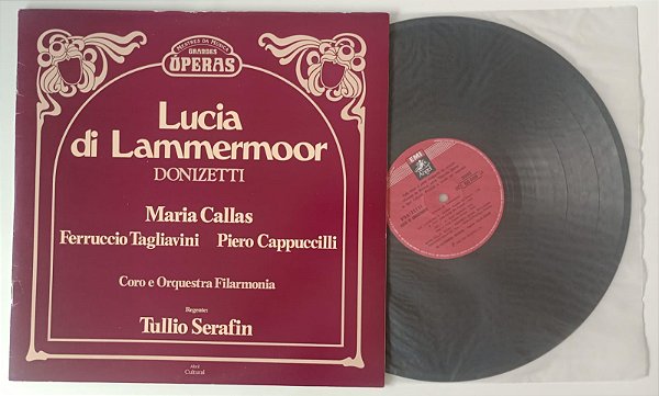 Disco de Vinil Donizetti - Lucia Di Lammermoor / Coleção Mestres da Música Interprete Vários Artistas (1983) [usado]