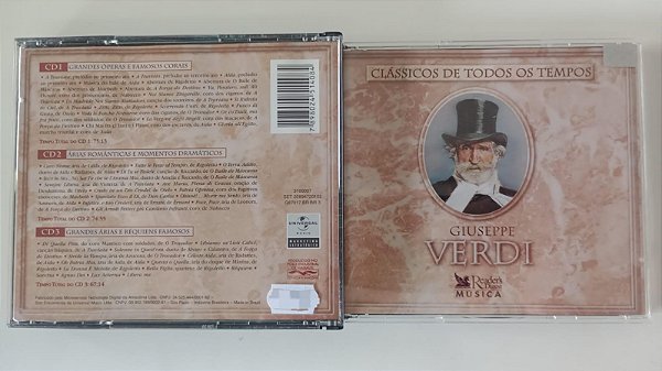 Cd Verdi - Coleção Clássicos Interprete Várias Orquestras [seminovo]