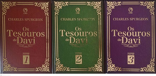 Livro os Tesouros de Davi - 3 Volumes Autor Spurgeon, Charles (2017) [seminovo]