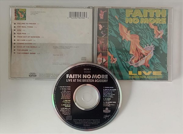 Cd Live At The Brixton Academy - Minha Historia Internacional Interprete Faith no More (1990) [usado]