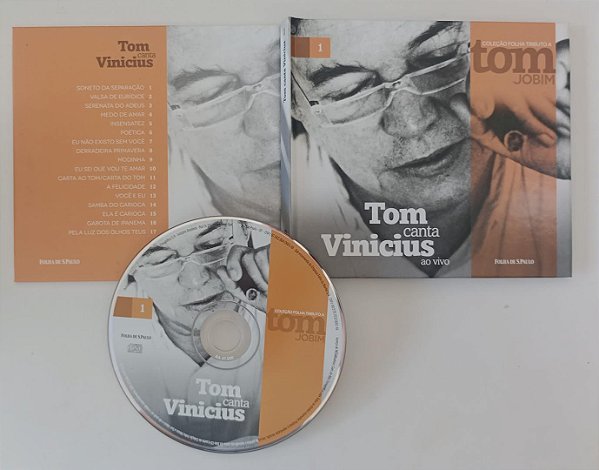 Cd Tom Canta Vinicius ao Vivo - Coleção Tom Jobim 1 - Folha de Sp Interprete Tom Jobim (2013) [usado]