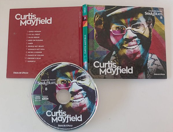 Cd Coleção Soul e Blues 8 Folha de Sp / Curtis Mayfield Interprete Curtis Mayfield (2015) [usado]