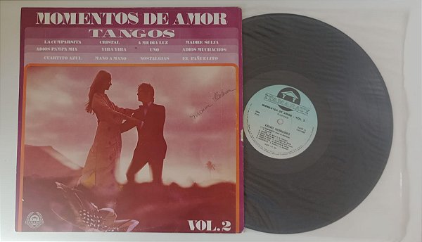 Disco de Vinil Momentos de Amor / Tangos Vol. 2 - Lp 1972 Interprete Vários Artistas (1972) [usado]