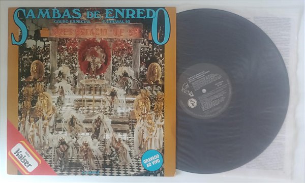 Disco de Vinil Carnaval 1993 Lp / Sambas de Enredo Interprete Grupo Especial, Escolas de Samba (1993) [usado]