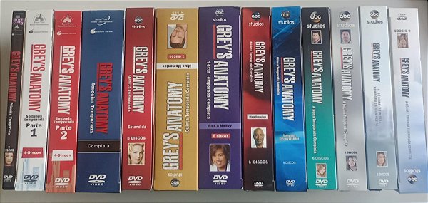 Dvd Grey''s Anatomy - 1ª a 12ª Temporada Editora [usado]