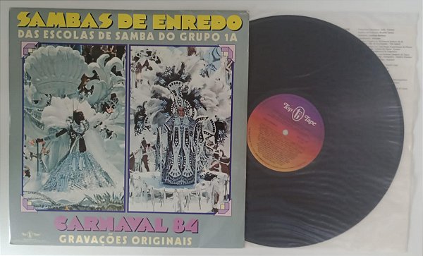 Disco de Vinil Carnaval 1984 Lp / Sambas de Enredo Interprete Grupo 1a, Escolas de Samba (1984) [usado]
