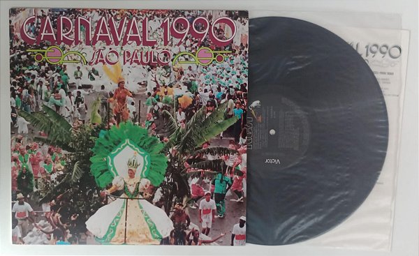 Disco de Vinil Carnaval 1990 Lp / Sambas de Enredo Interprete Grupo Especial de Sp (1990) [usado]
