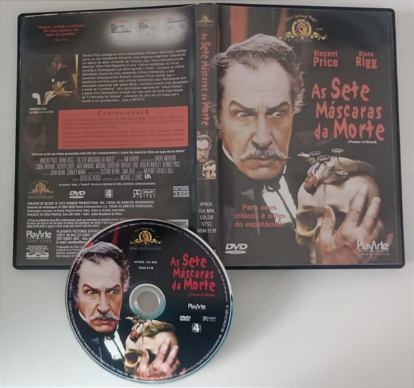 Dvd as Sete Máscaras da Morte Editora [seminovo]