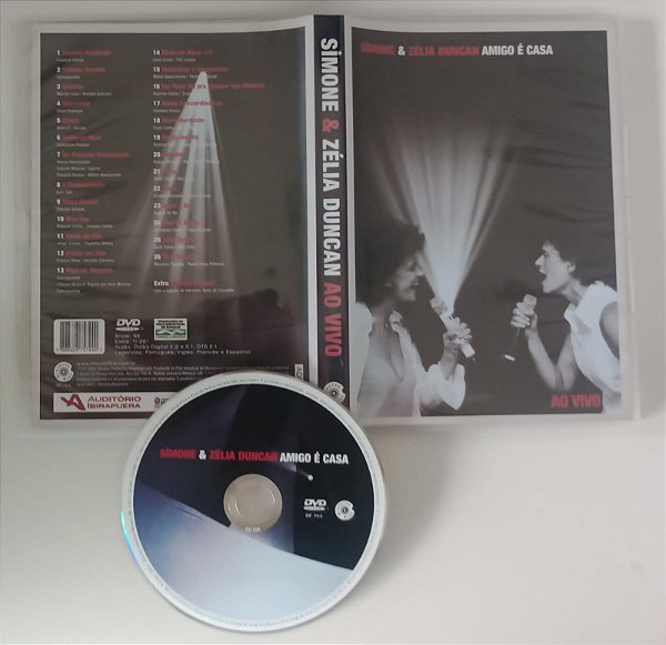 Dvd Simone e Zélia Duncan - Amigo é Casa Editora [seminovo]
