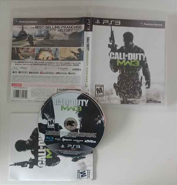 Dvd Jogo Ps3 - Call Of Duty Modern Warfare 3 Editora [seminovo]