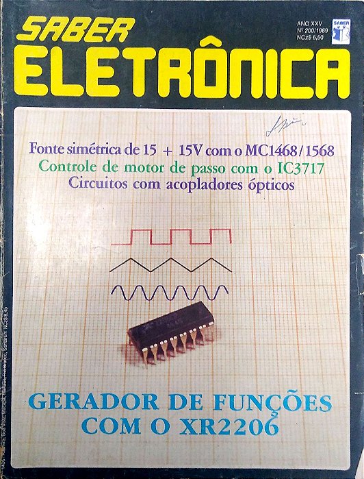 Revista Saber Eletrônica Nº 200 - Ano Xxv Autor (1989) [usado]