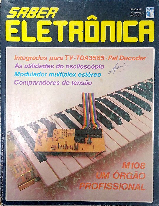 Revista Saber Eletrônica Nº 199 - Ano Xxv Autor (1989) [usado]