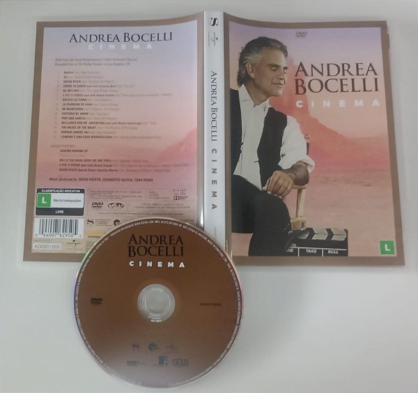 Dvd Andrea Bocelli - Cinema Editora [usado]