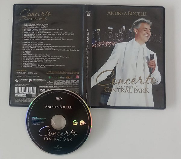 Dvd Andrea Bocelli - Concerto One Night In Central Park Editora [usado]