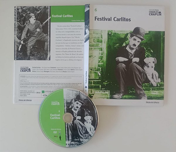 Dvd Festival Carlitos - Charles Chaplin / Coleção Folha de Sp Editora [usado]