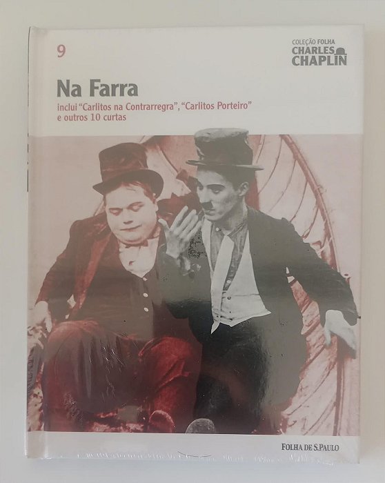 Dvd na Farra - Charles Chaplin / Coleção Folha de Sp Editora [seminovo]