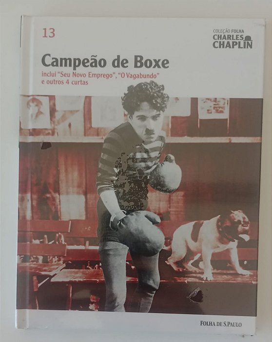 Dvd Campeão de Boxe - Charles Chaplin / Coleção Folha de Sp Editora [seminovo]