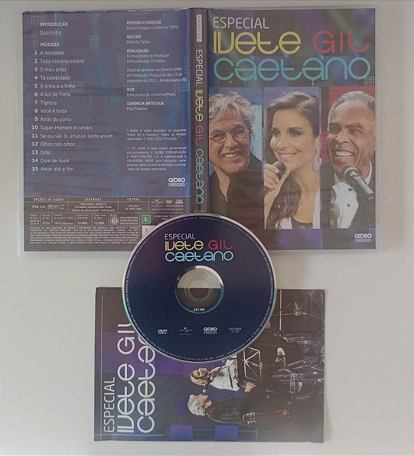 Dvd Ivete, Gil e Caetano - Especial Editora [usado]