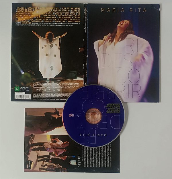 Dvd Maria Rita - Redescobrir ao Vivo Editora [usado]