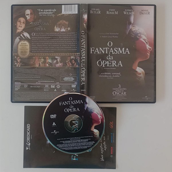 Dvd o Fantasma da Ópera (filme de 2004) Editora [seminovo]