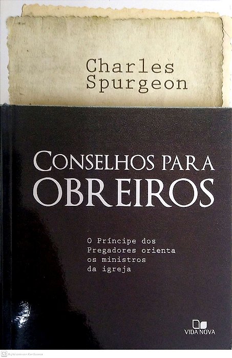 Livro Conselho para Obreiros Autor Spurgeon, Charles (2015) [usado]